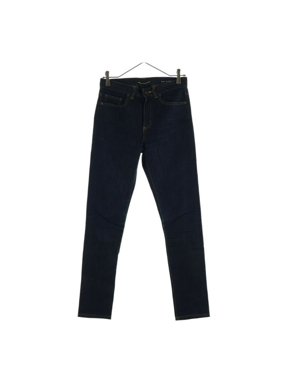 Saint Laurent Paris Hedi Era Zip Fly High Waist Skinny Jeans Denim Indigo Sk